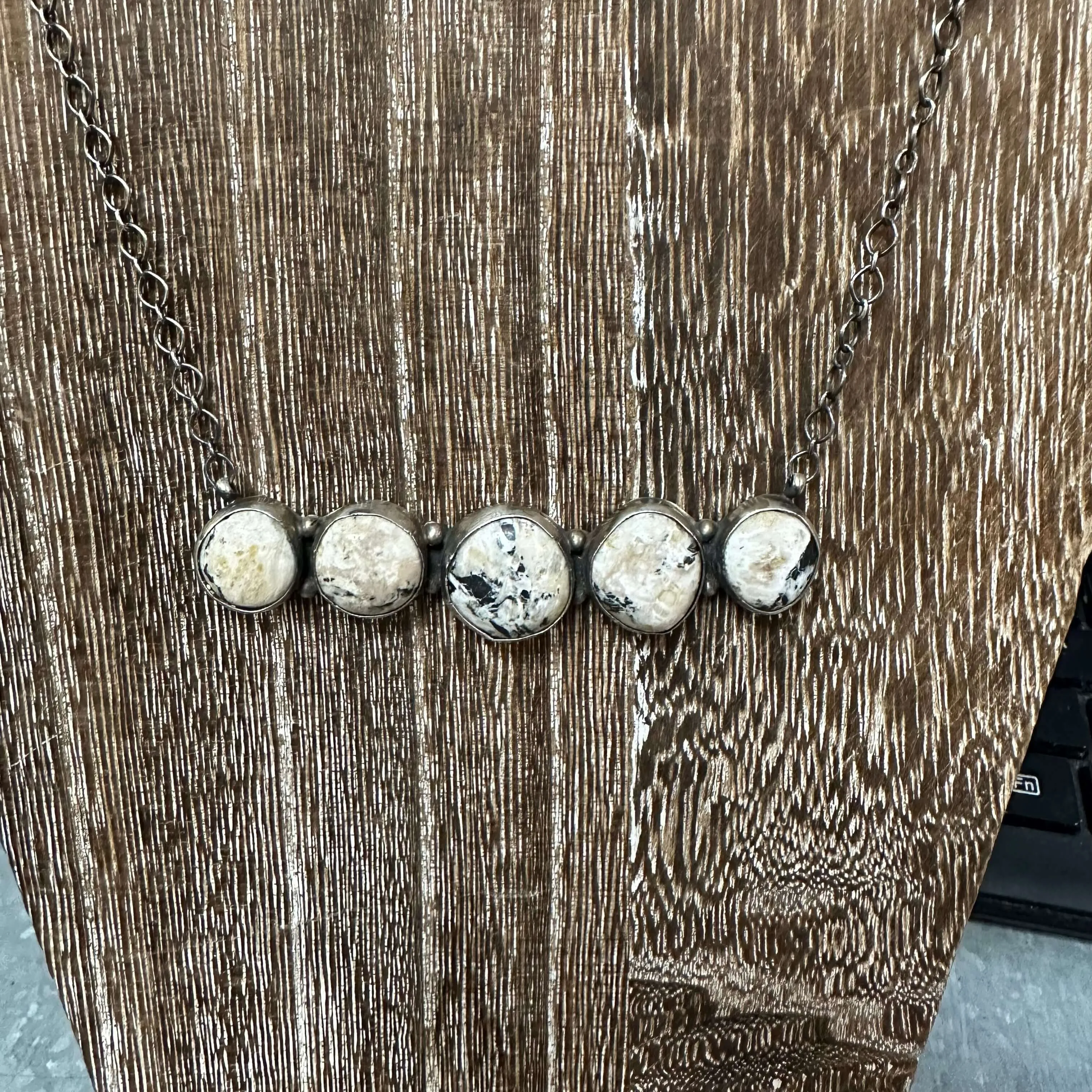 5 stone Gorgeous Wild Horse Genuine Necklace