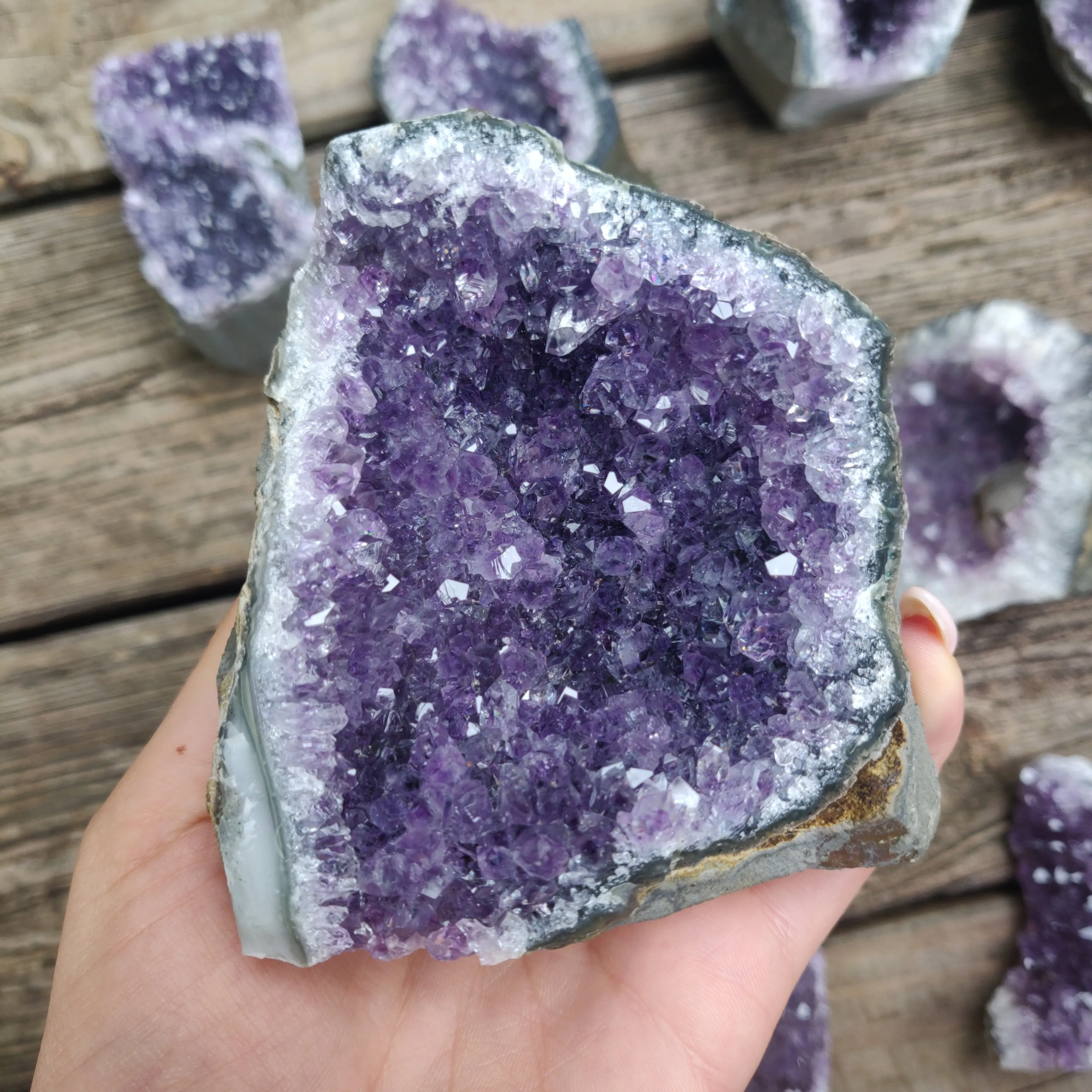 Amethyst Geode Free Form, Cut Base (#27)