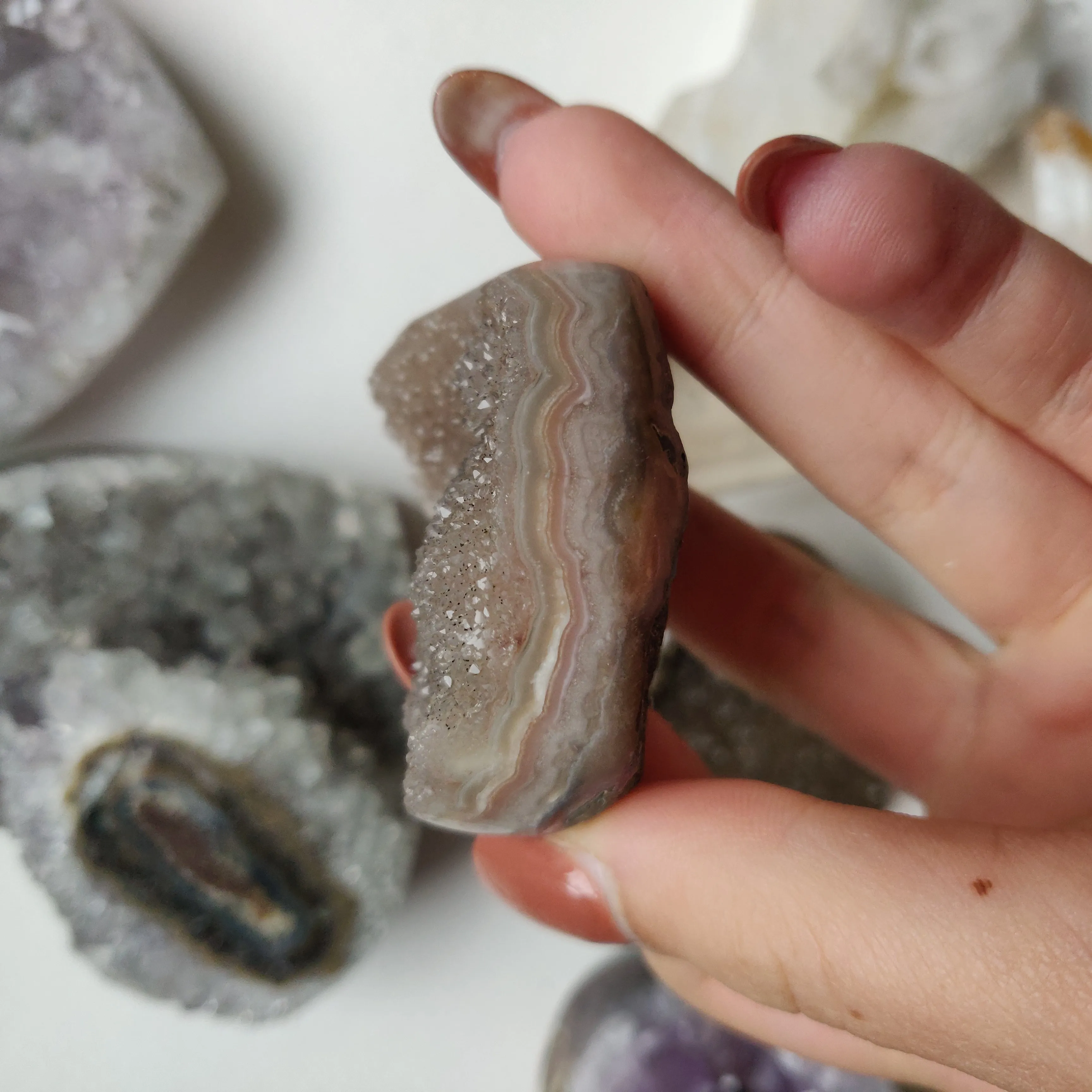 Amethyst Geode Heart (#G16)