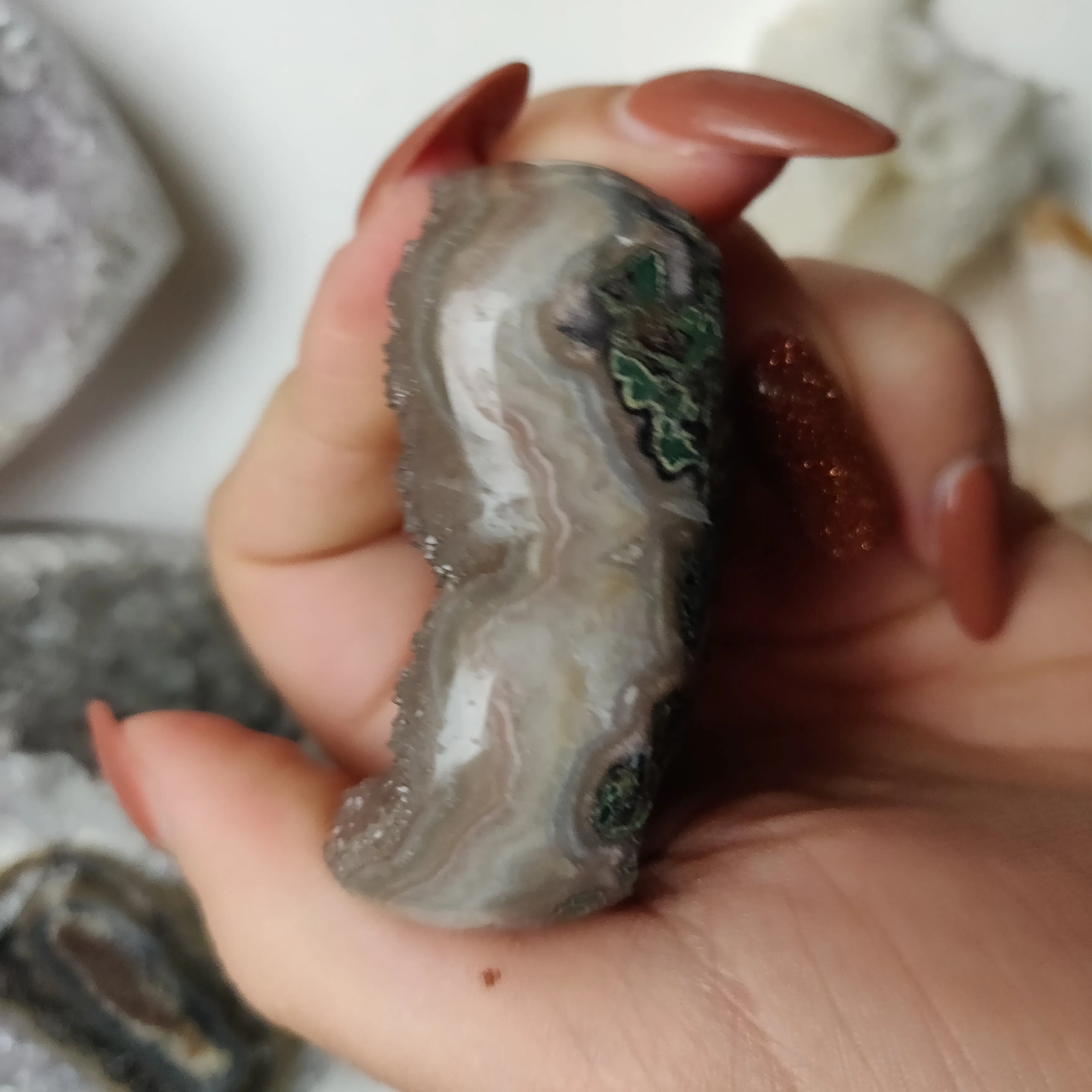 Amethyst Geode Heart (#G16)