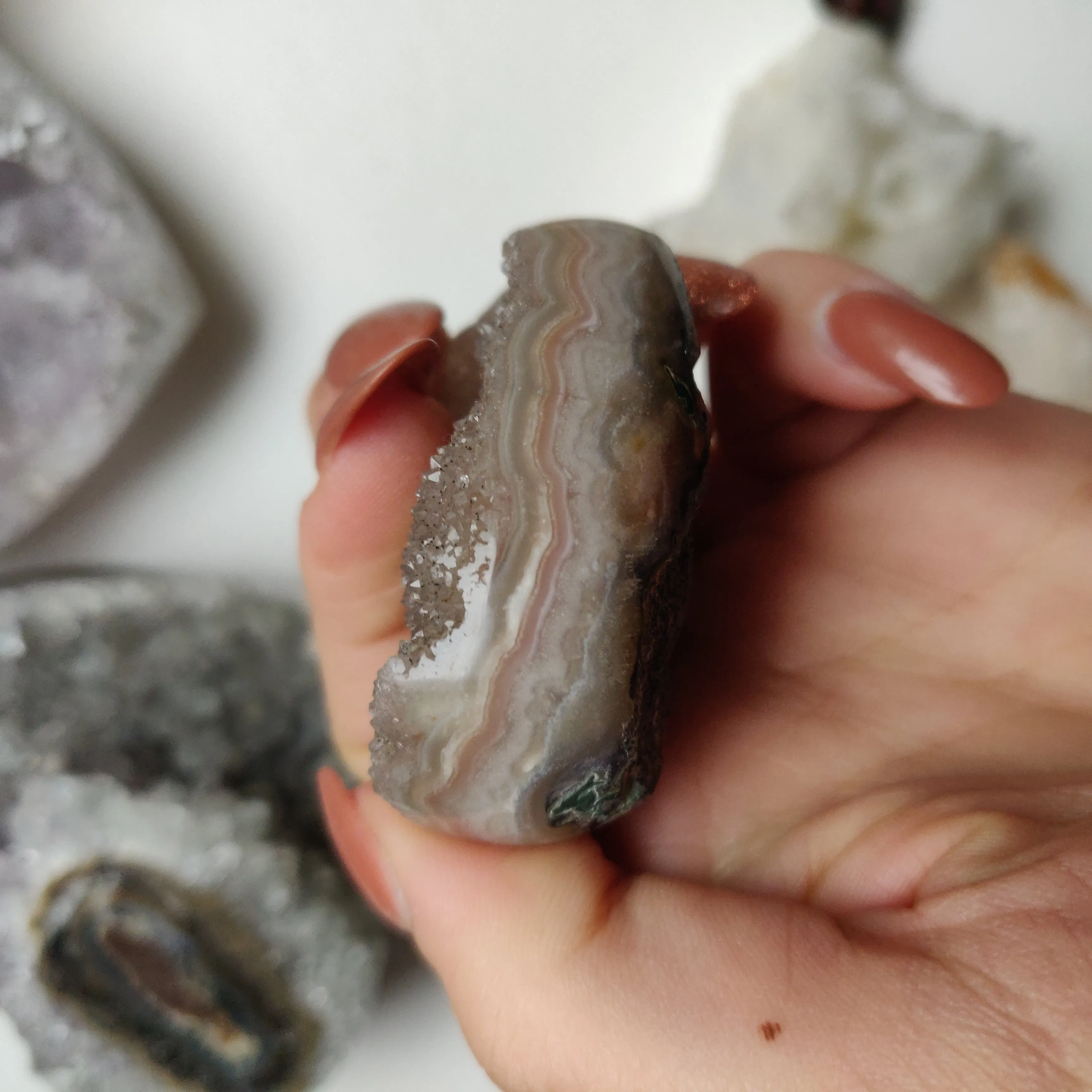 Amethyst Geode Heart (#G16)