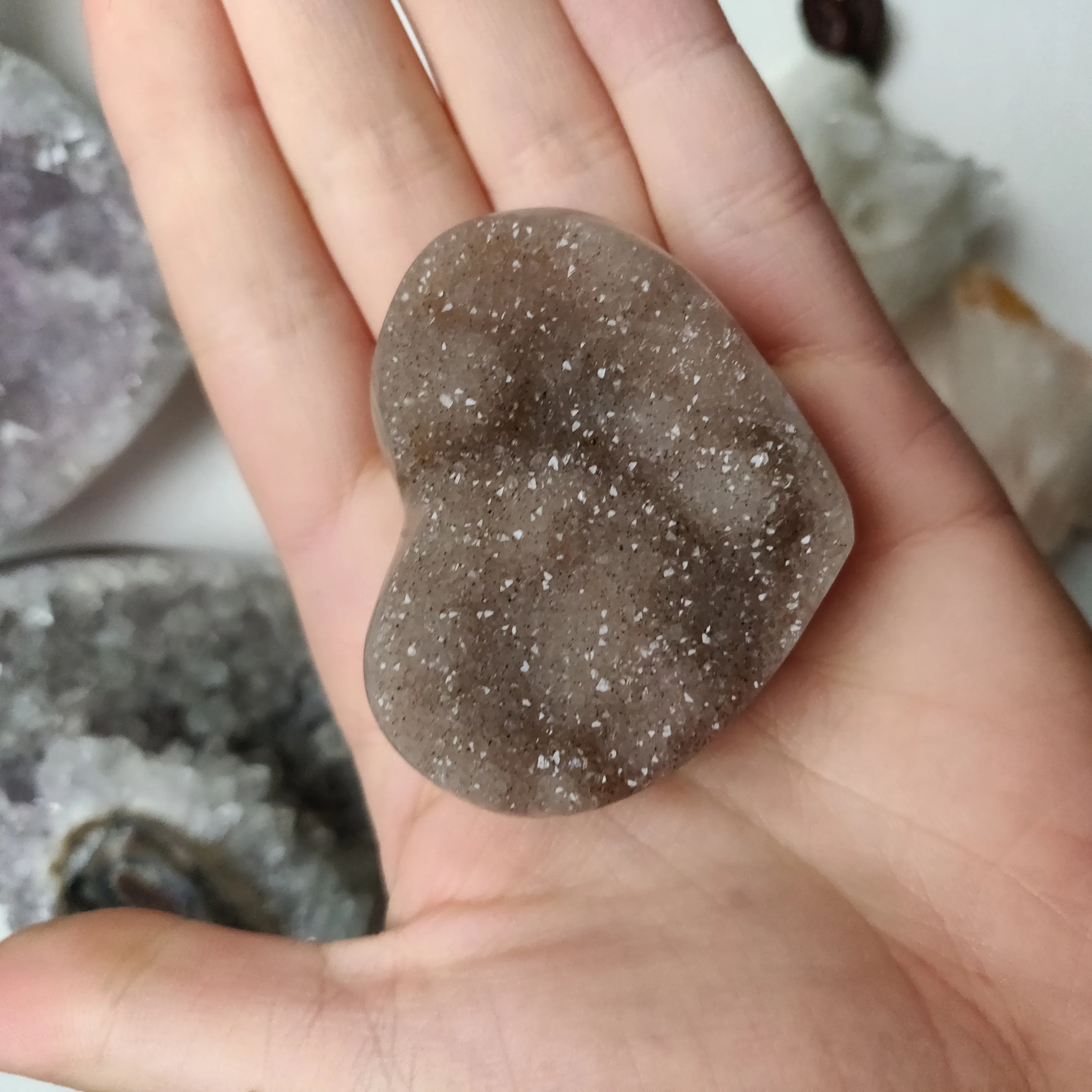 Amethyst Geode Heart (#G16)