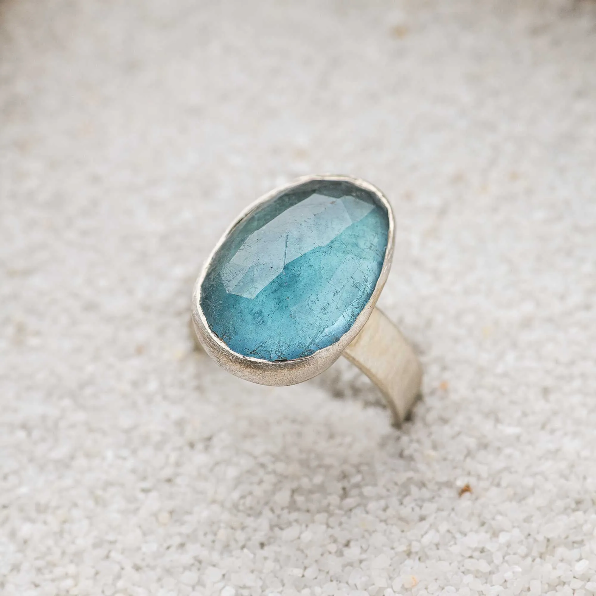 Aquamarine Statement Ring
