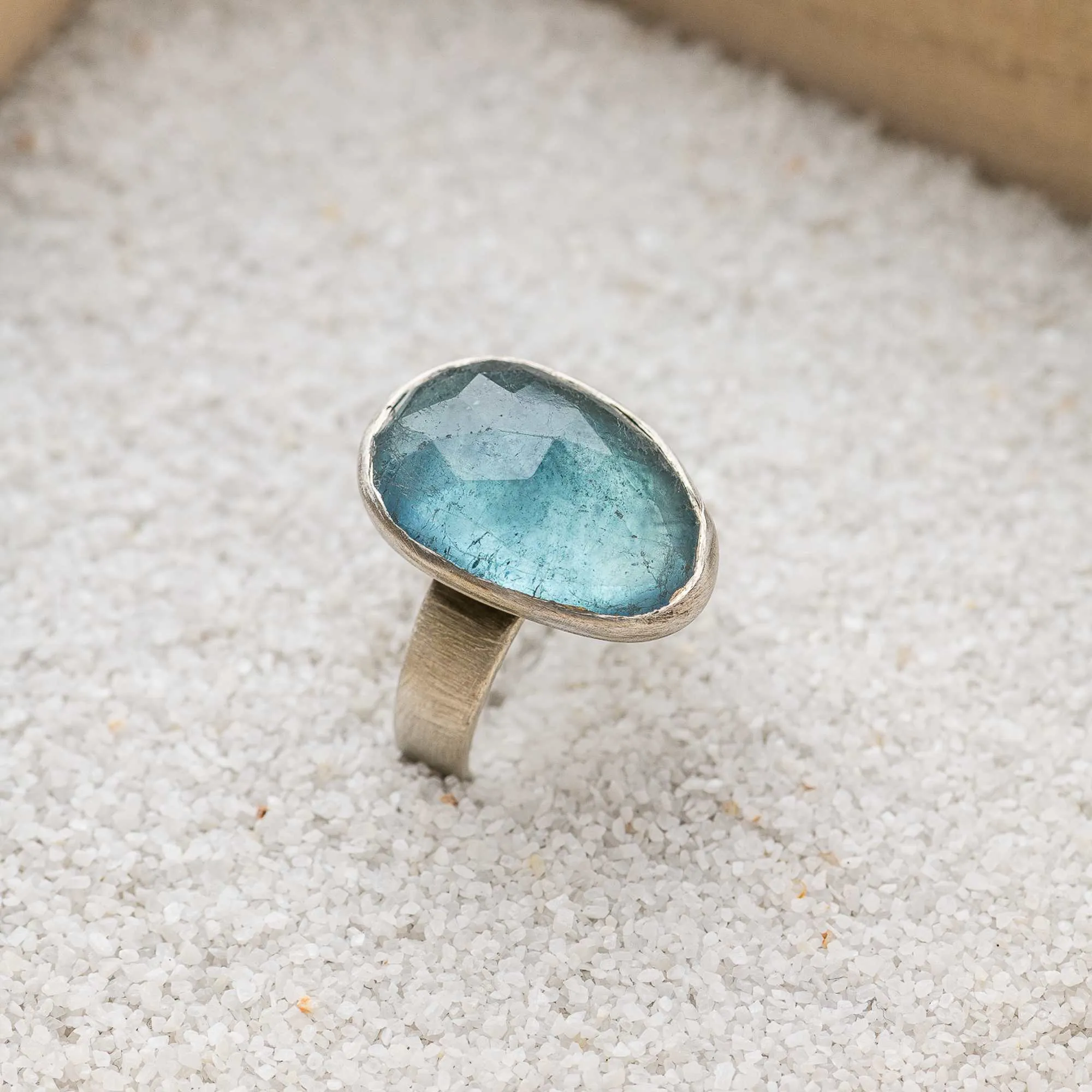 Aquamarine Statement Ring