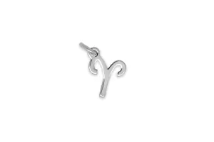 Aries Zodiac Silver Necklace Charm