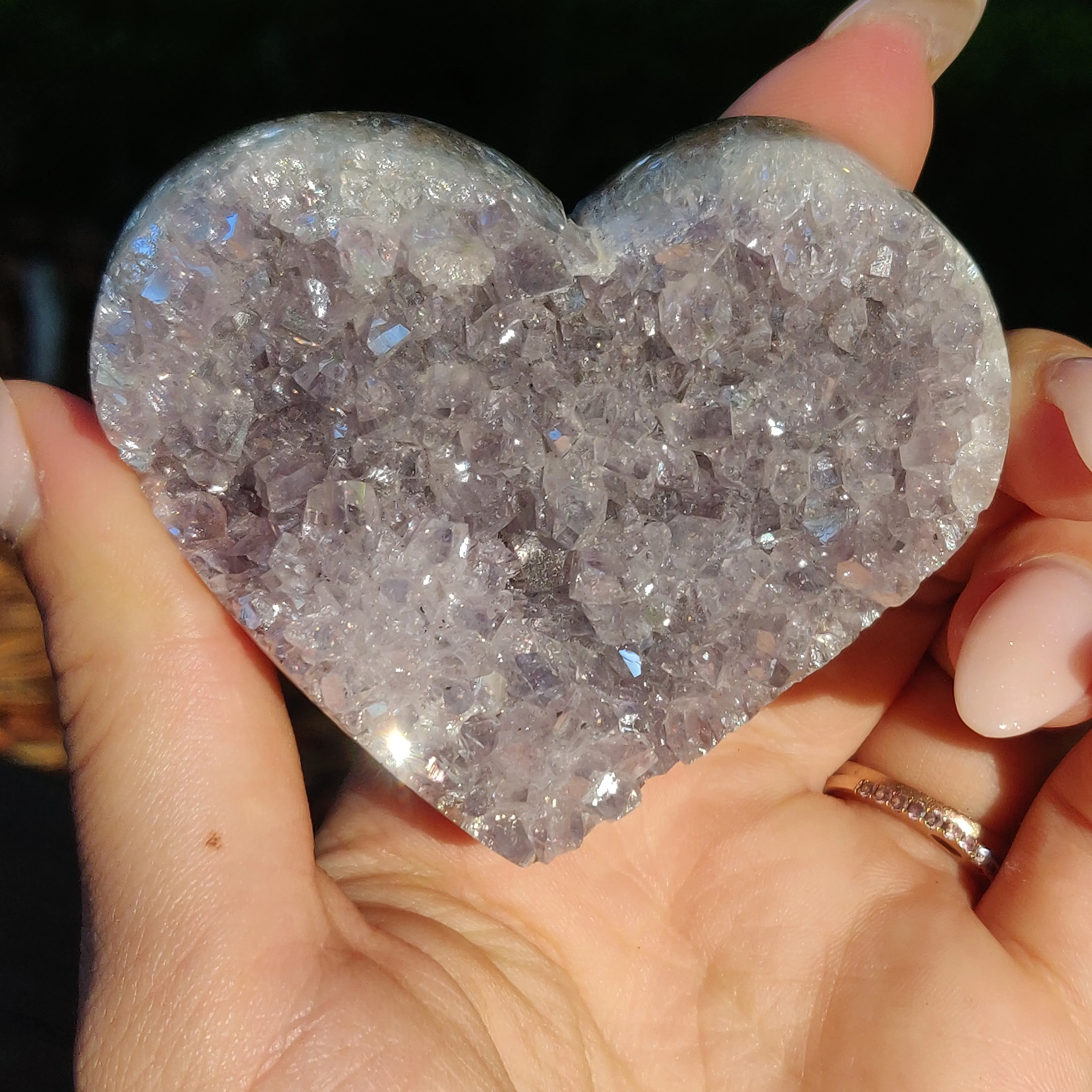 Aura Amethyst Heart (#17)