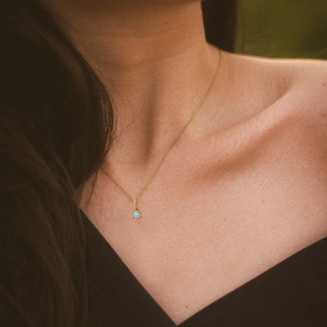 Birthstone Charm: March Aquamarine