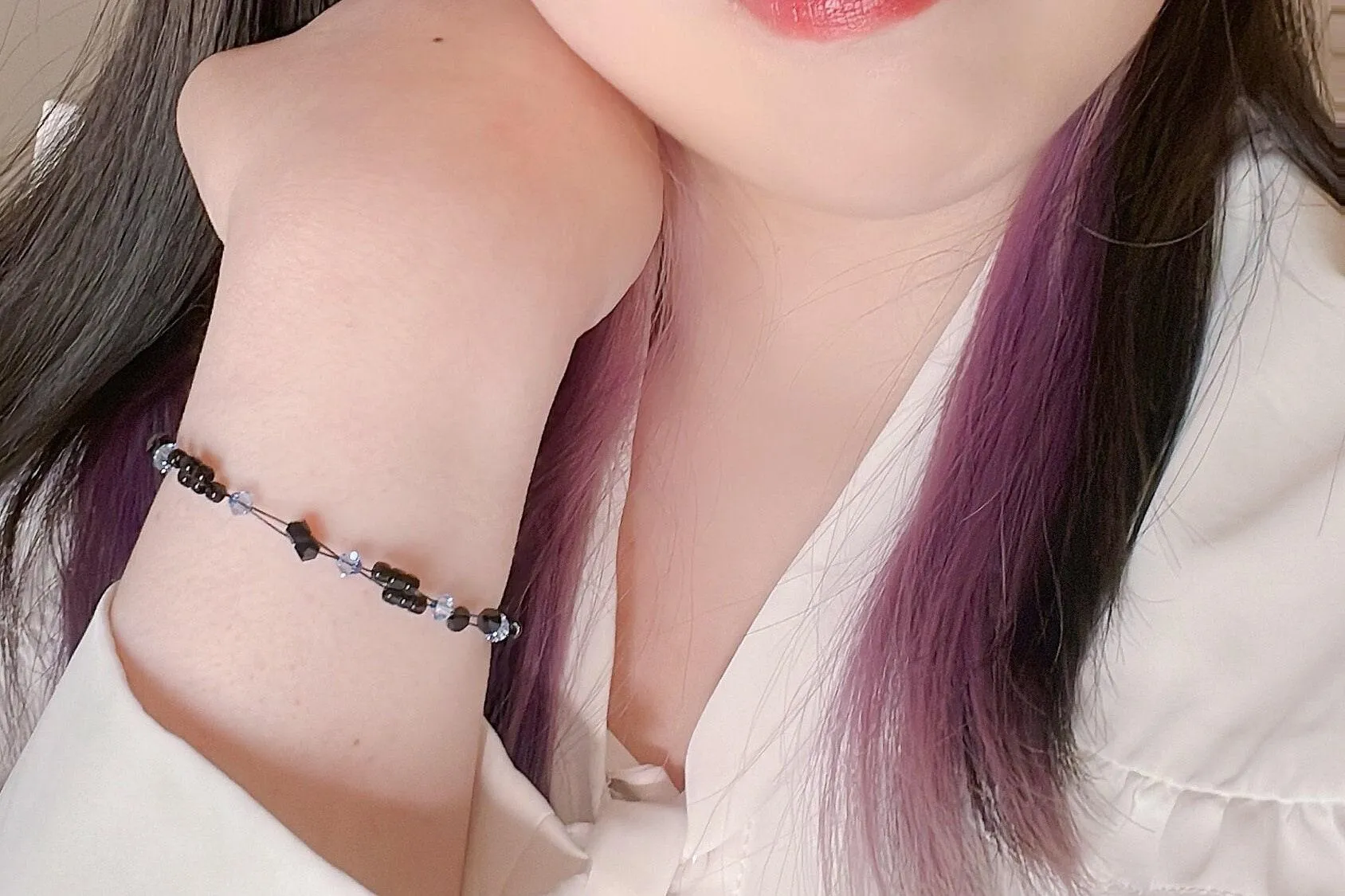 Blue Topaz Crystal Miyuki Bead Bracelet