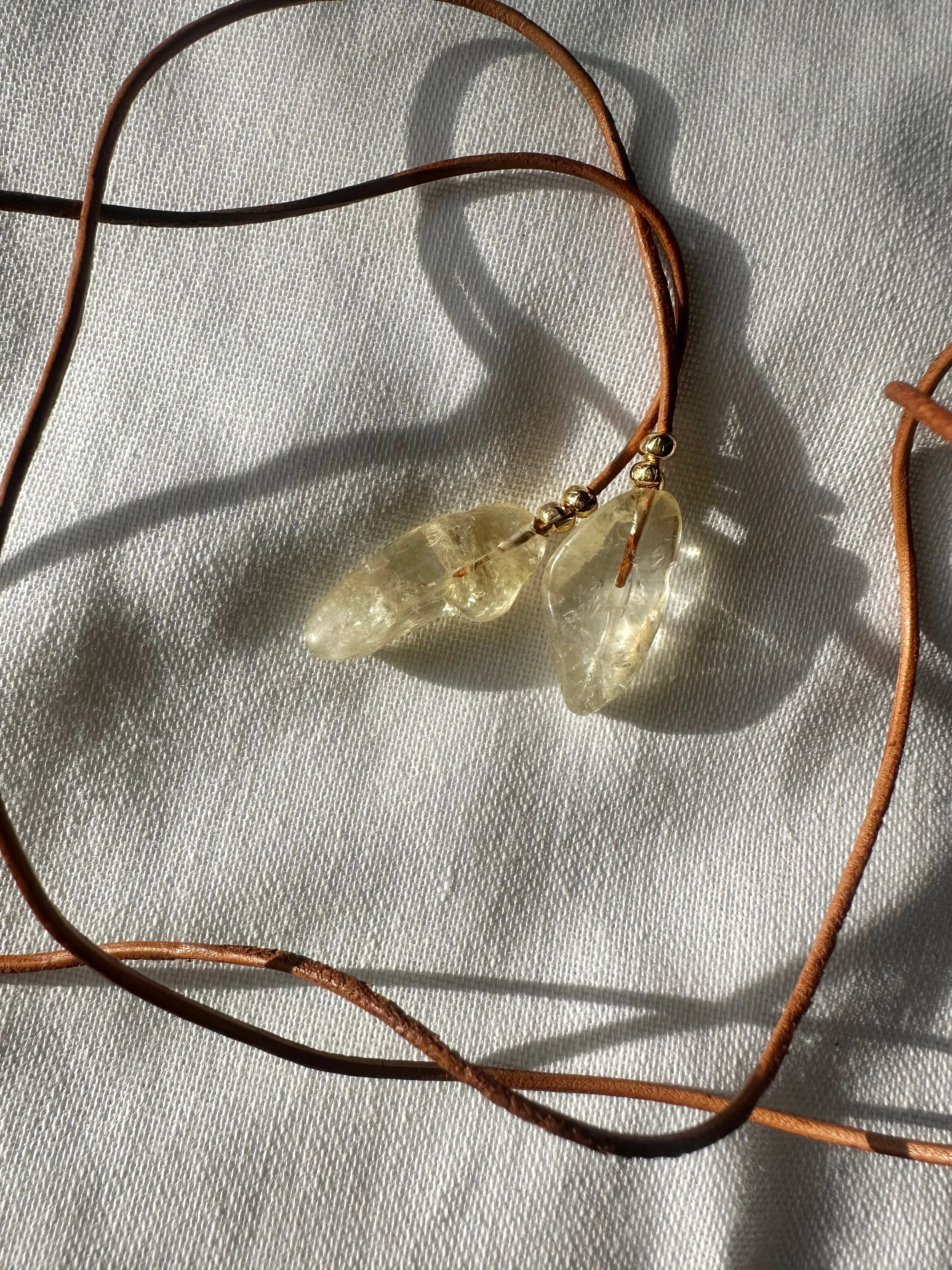 Boho Necklace ~ Citrine ~