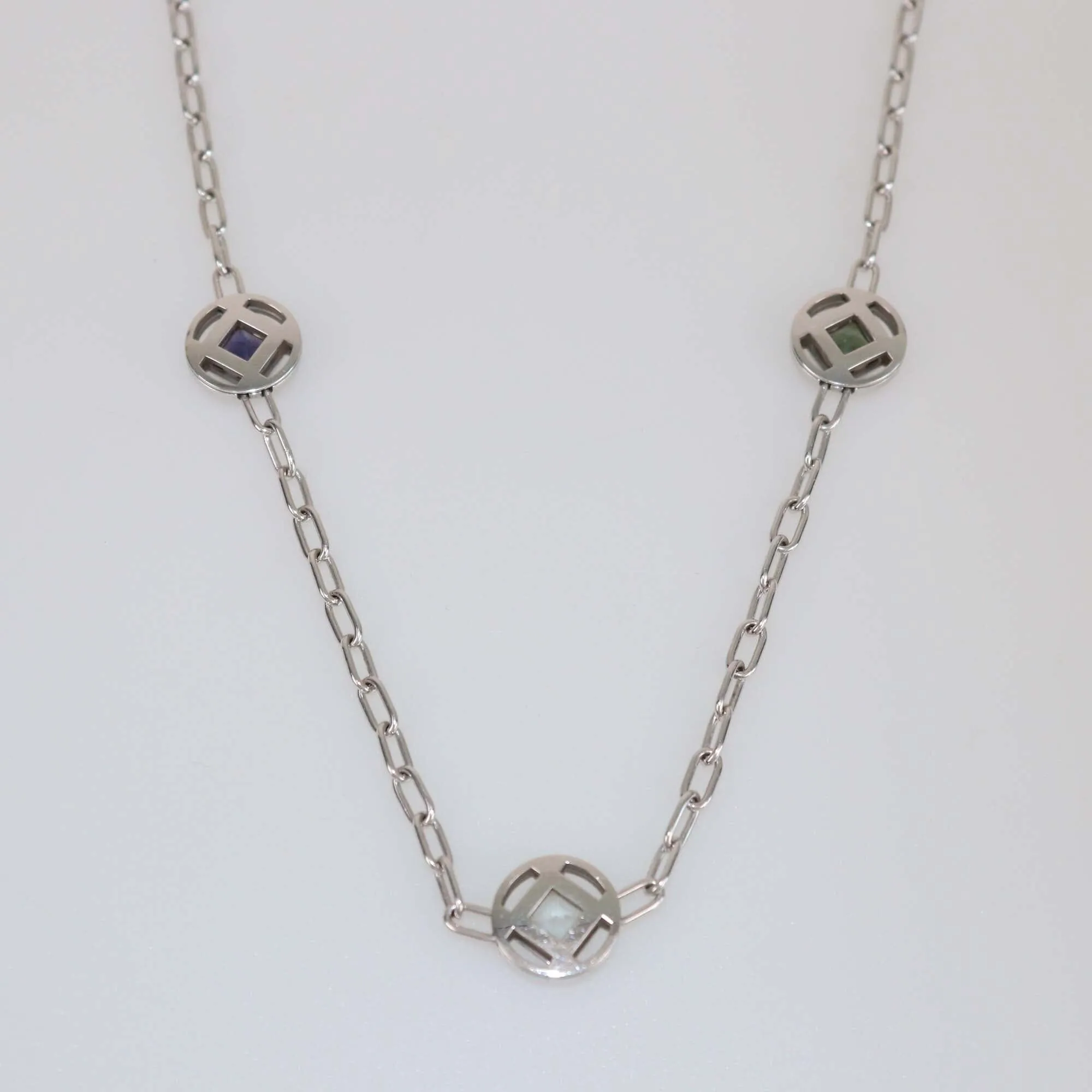 Cartier White Gold Pasha Ras De Cou Necklace