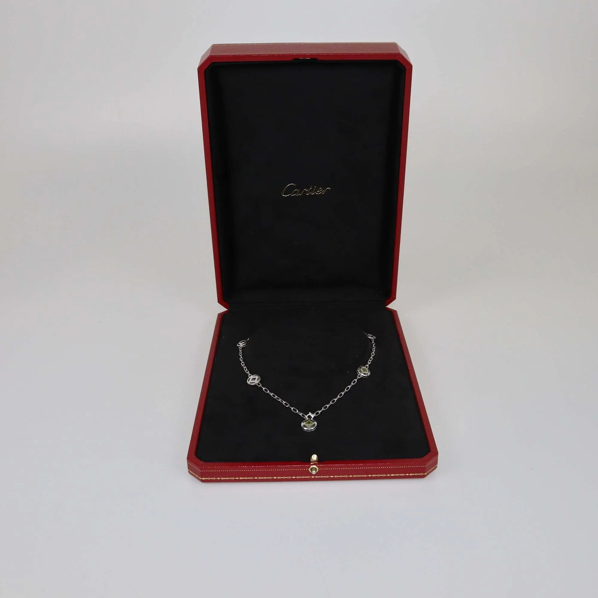 Cartier White Gold Pasha Ras De Cou Necklace