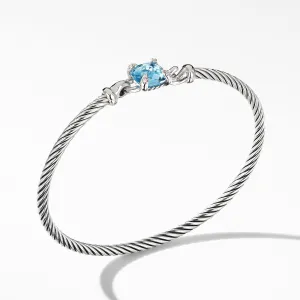 Chatelaine Bracelet with Blue Topaz and Diamonds