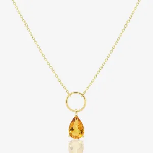 Citra Necklace in Citrine