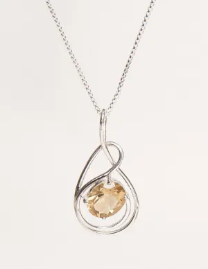 Citrine Pendant Necklace