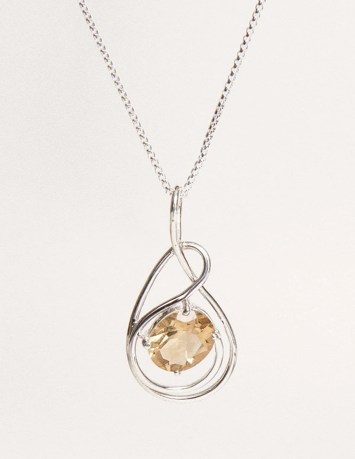 Citrine Pendant Necklace