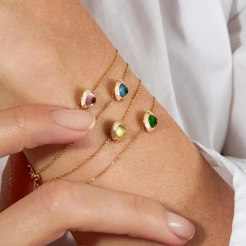 Gems of Cosmo 18K Gold Bracelet w. Topaz