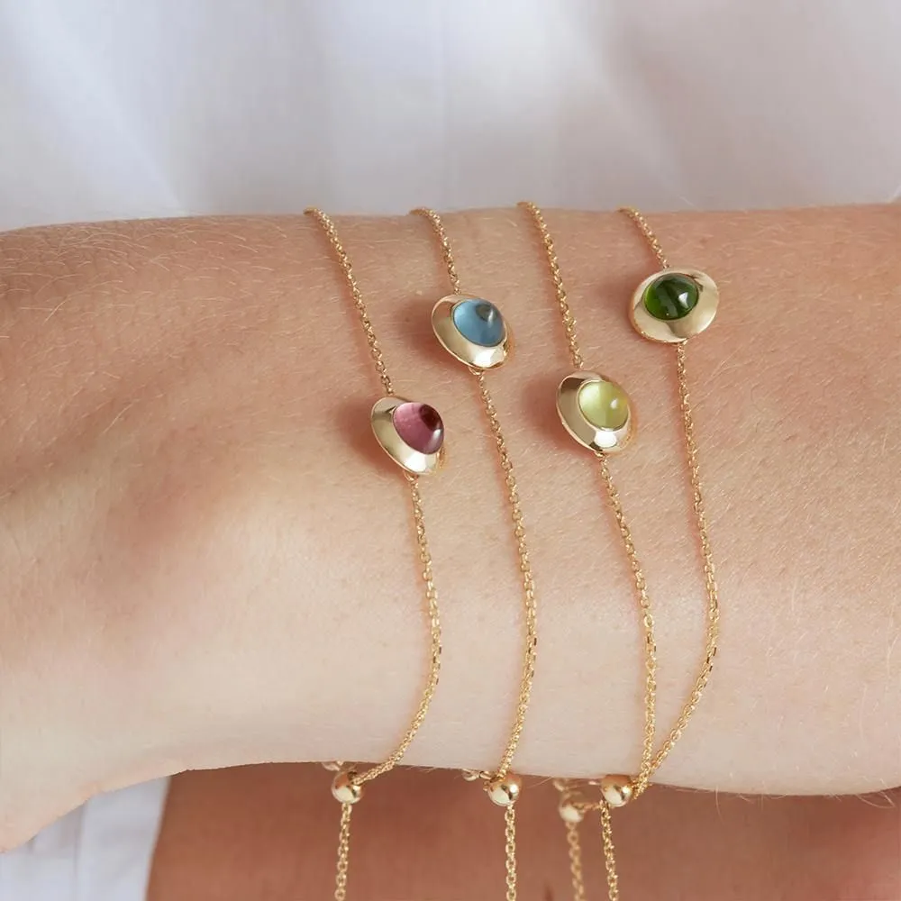 Gems of Cosmo 18K Gold Bracelet w. Topaz