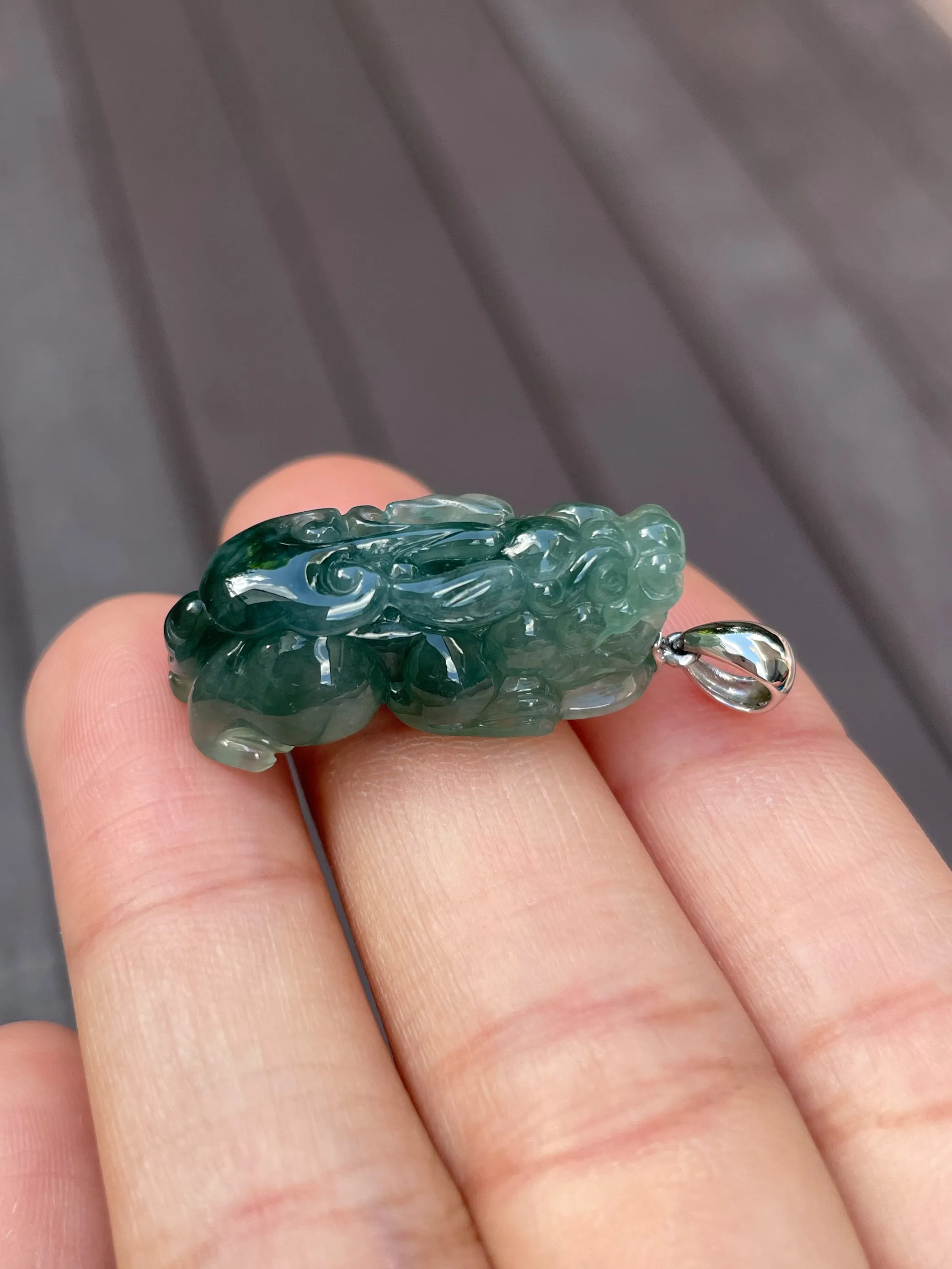 Jadeite Pixiu Pendant (NJP005)