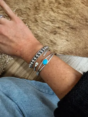 Kingman Single Stone Cuff