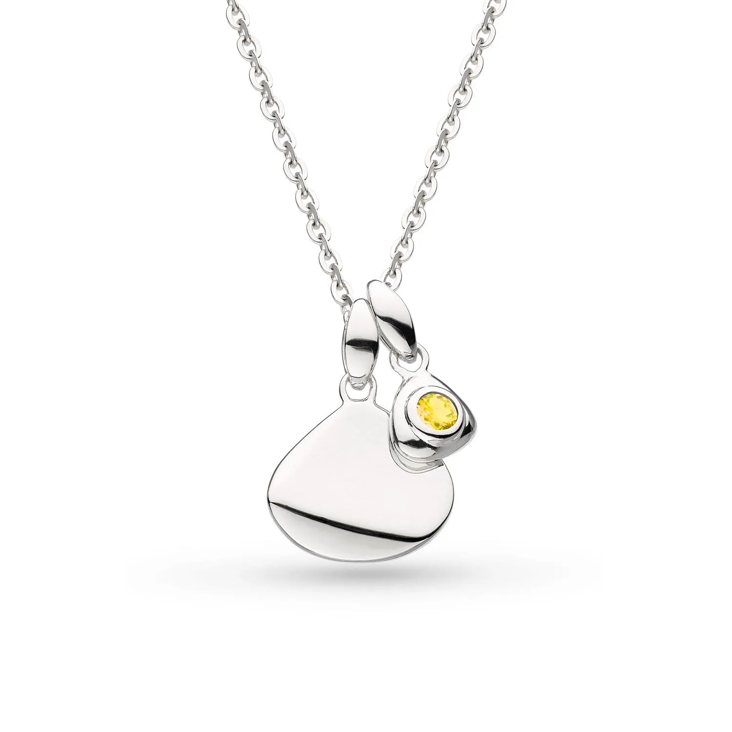 Kit Heath Coast November Citrine Birthstone Tag Necklace