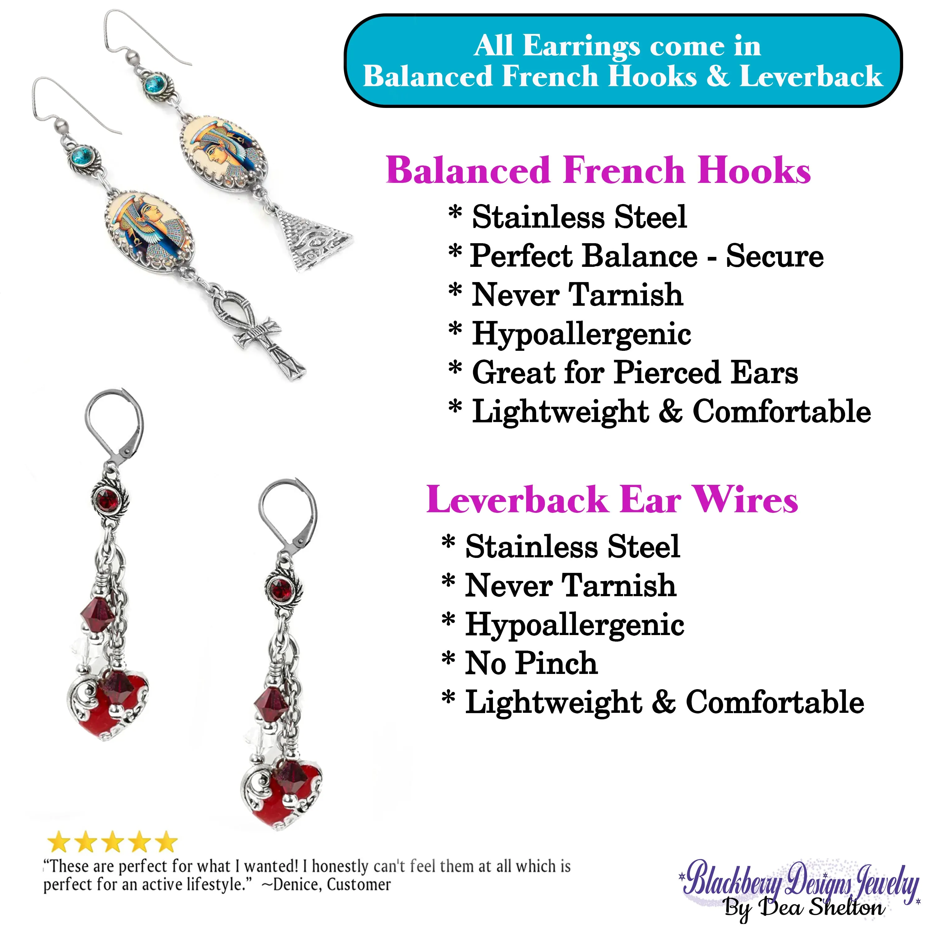 Mardi Gras earrings