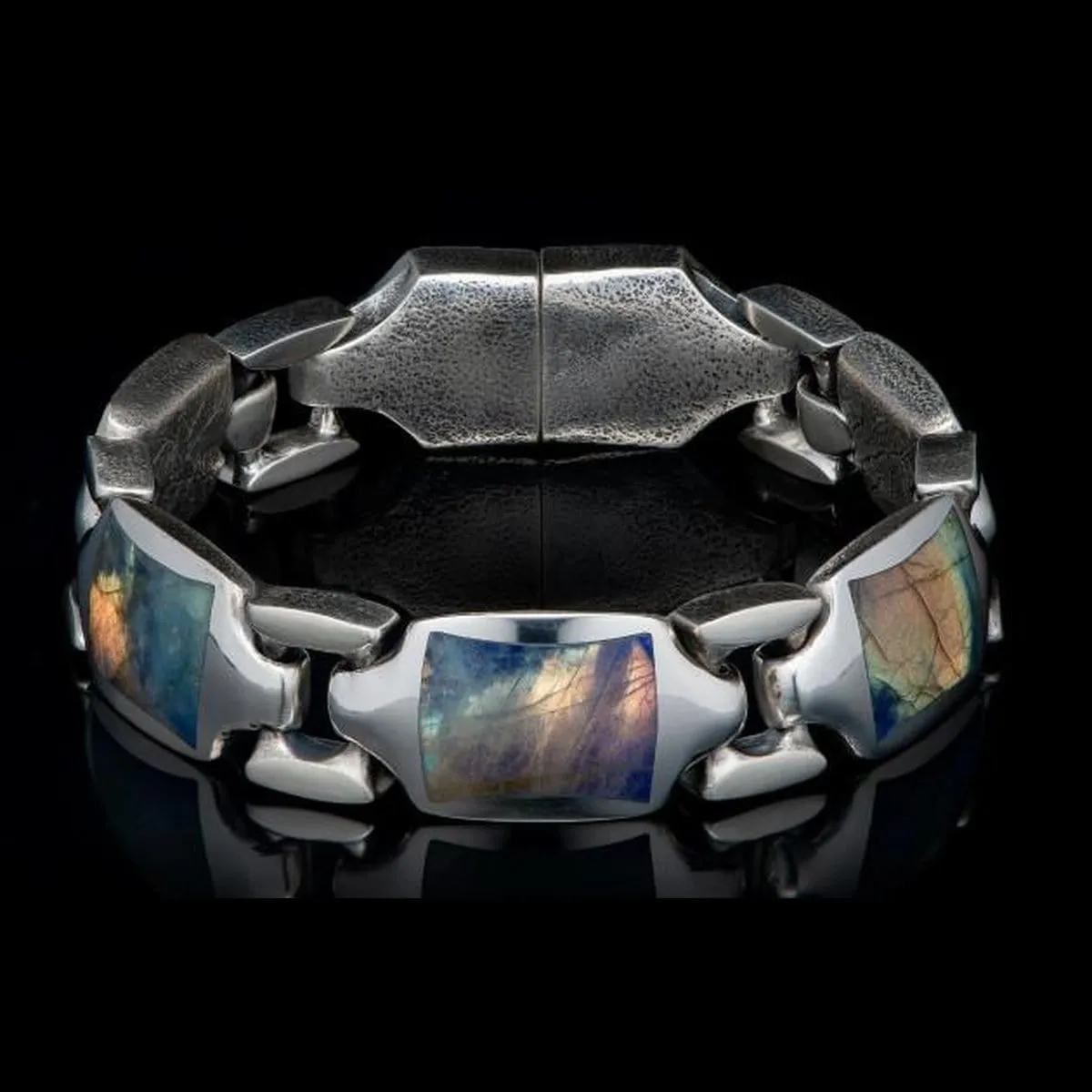 Men's Labradorite Retro Bracelet - BR13 LAB