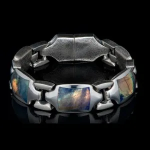 Men's Labradorite Retro Bracelet - BR13 LAB