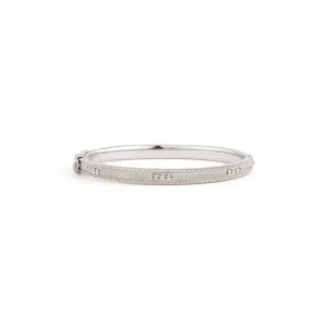 Narrow Lisse Sterling Silver Bangle