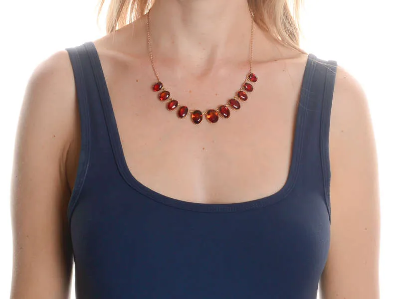 Ring of Fire - Madeira Citrine Necklace