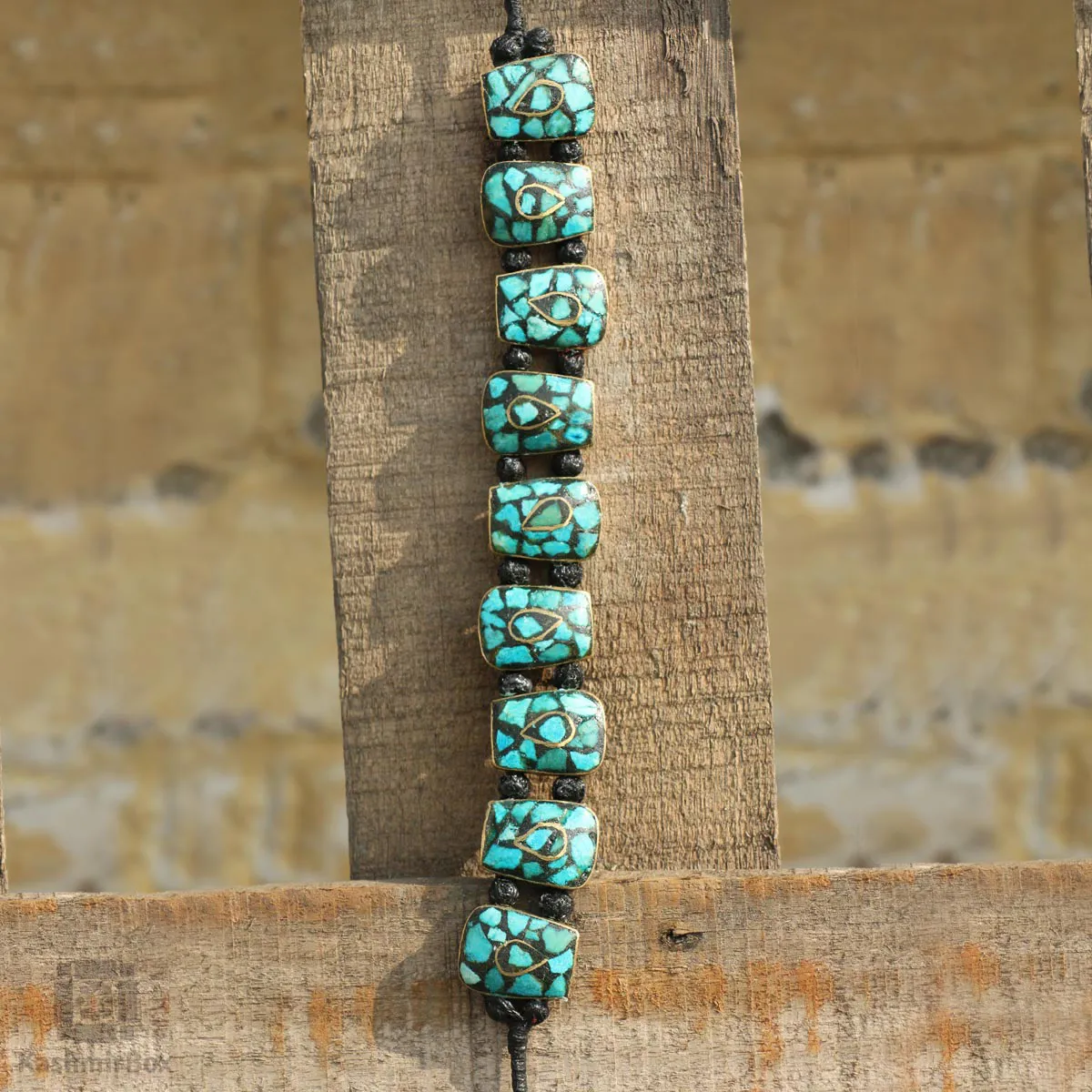Squared Handmade Turquoise Bracelet