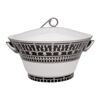 Tiara Black & Platinum Soup Tureen