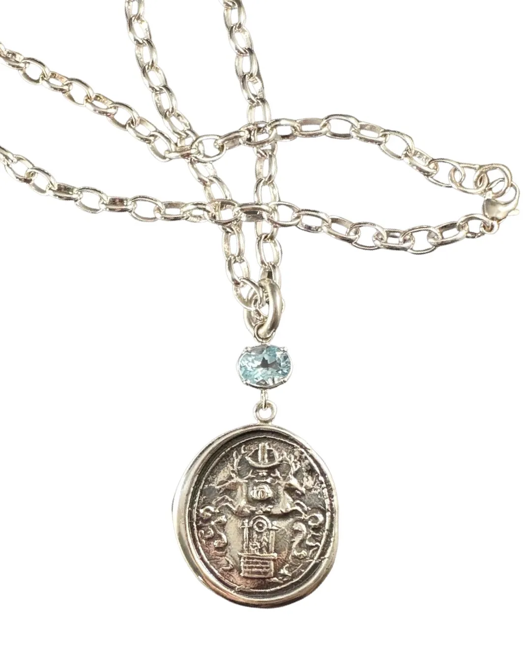 Tree of Life and Citrine Sterling Necklace