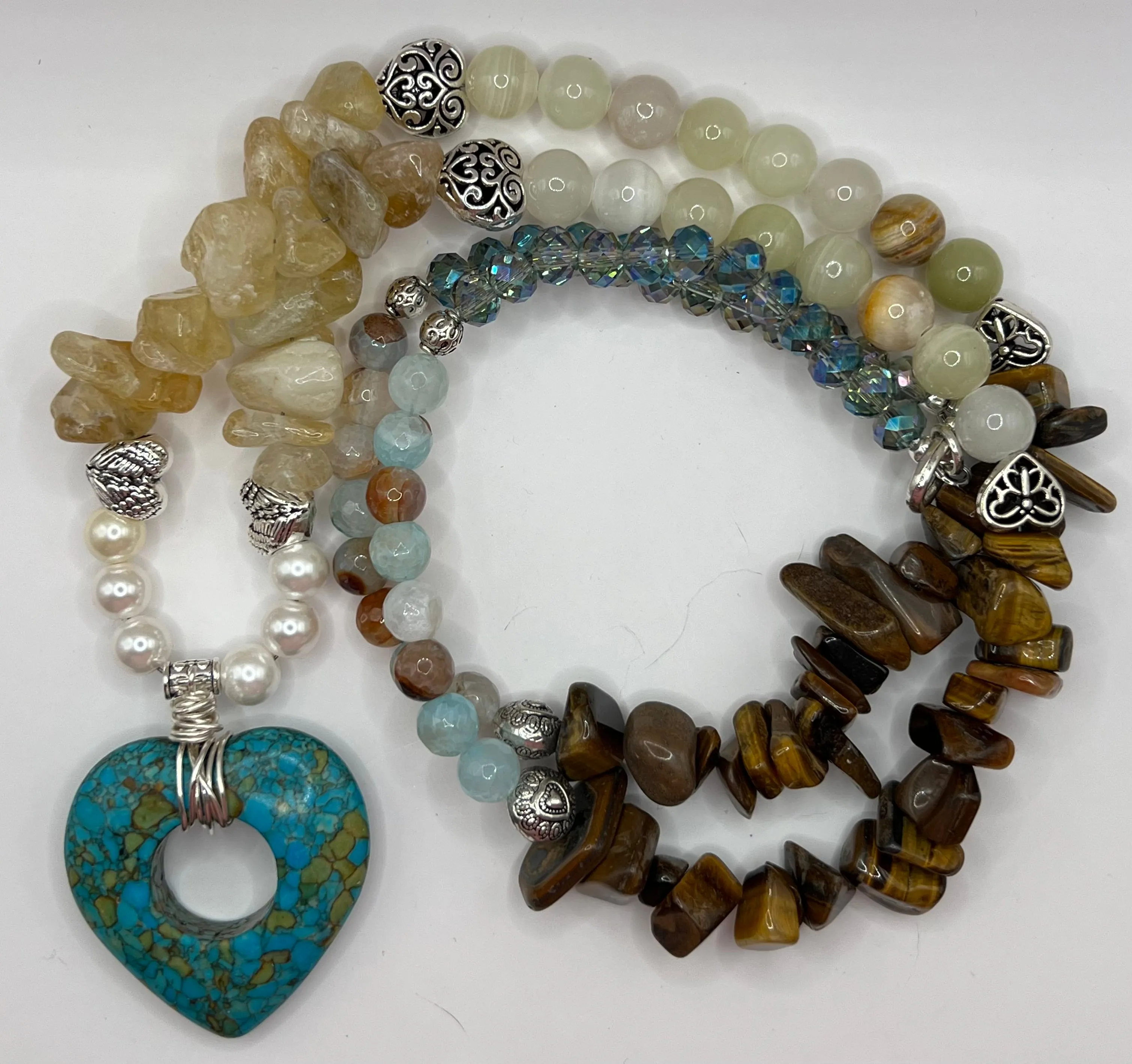 Turquoise Heart Pendant Necklace- Tina Necklace from My Heart to Yours Collection