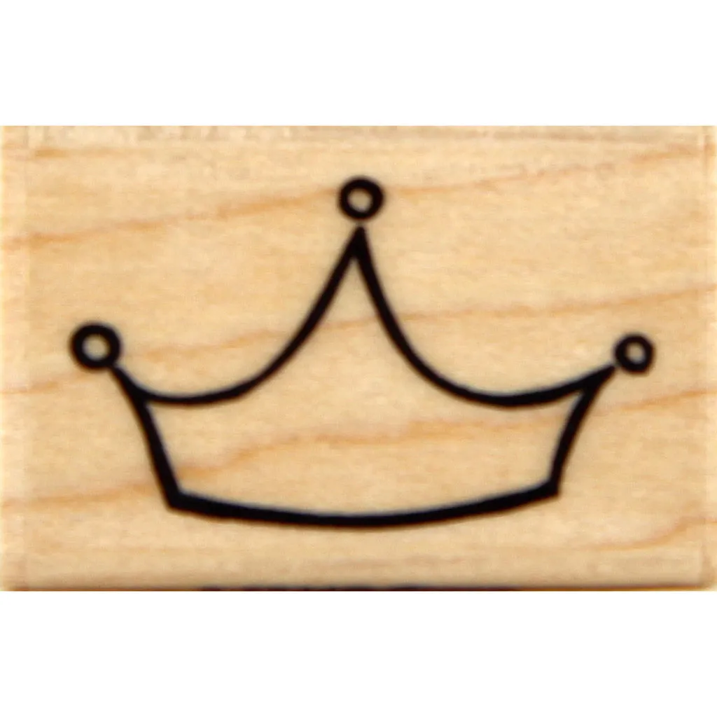 wood stamp - crown
